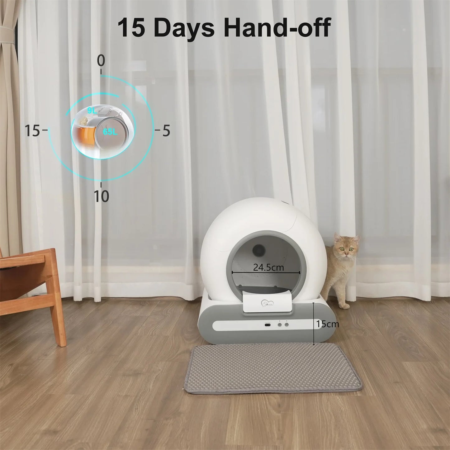 CatSmart Self-Cleaning Litter Hub
