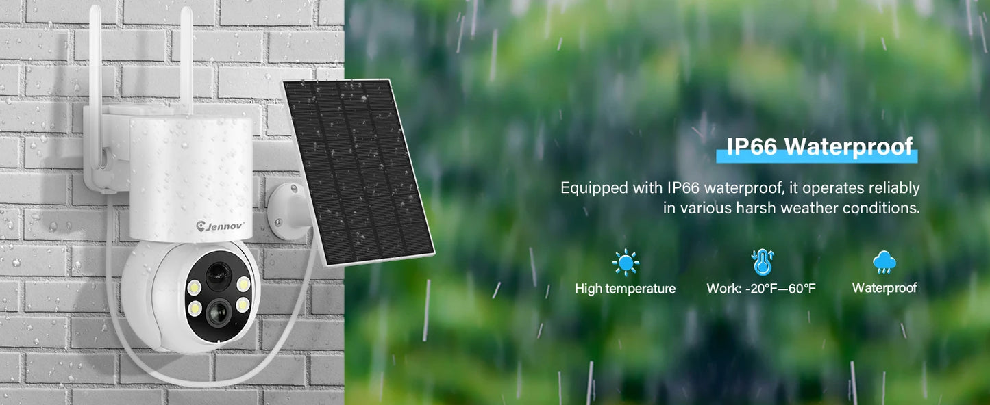 Jennov Solar Security Outdoor Camera