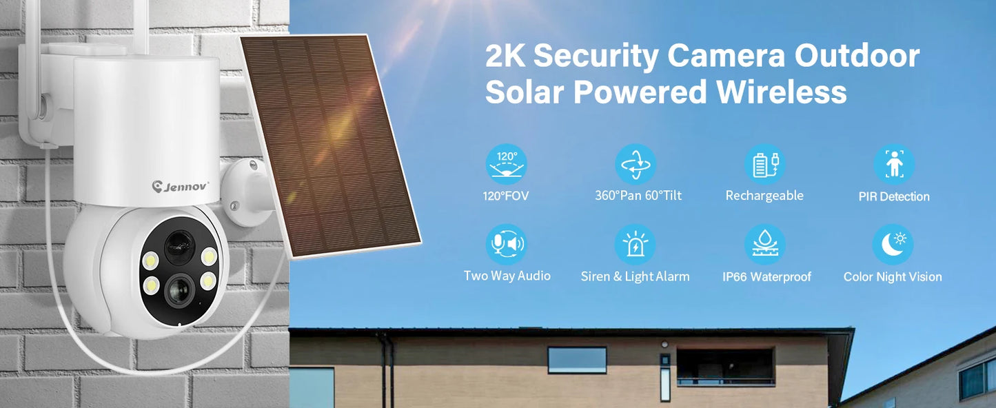 Jennov Solar Security Outdoor Camera