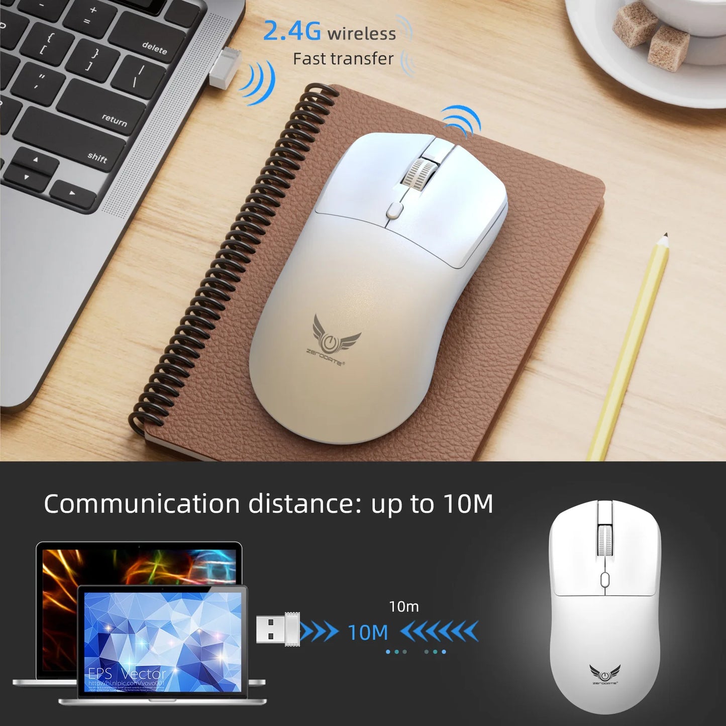 Wireless 2.4G Bluetooth Mouse