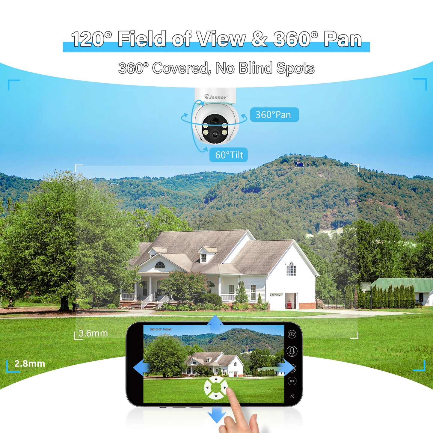 Jennov Solar Security Outdoor Camera