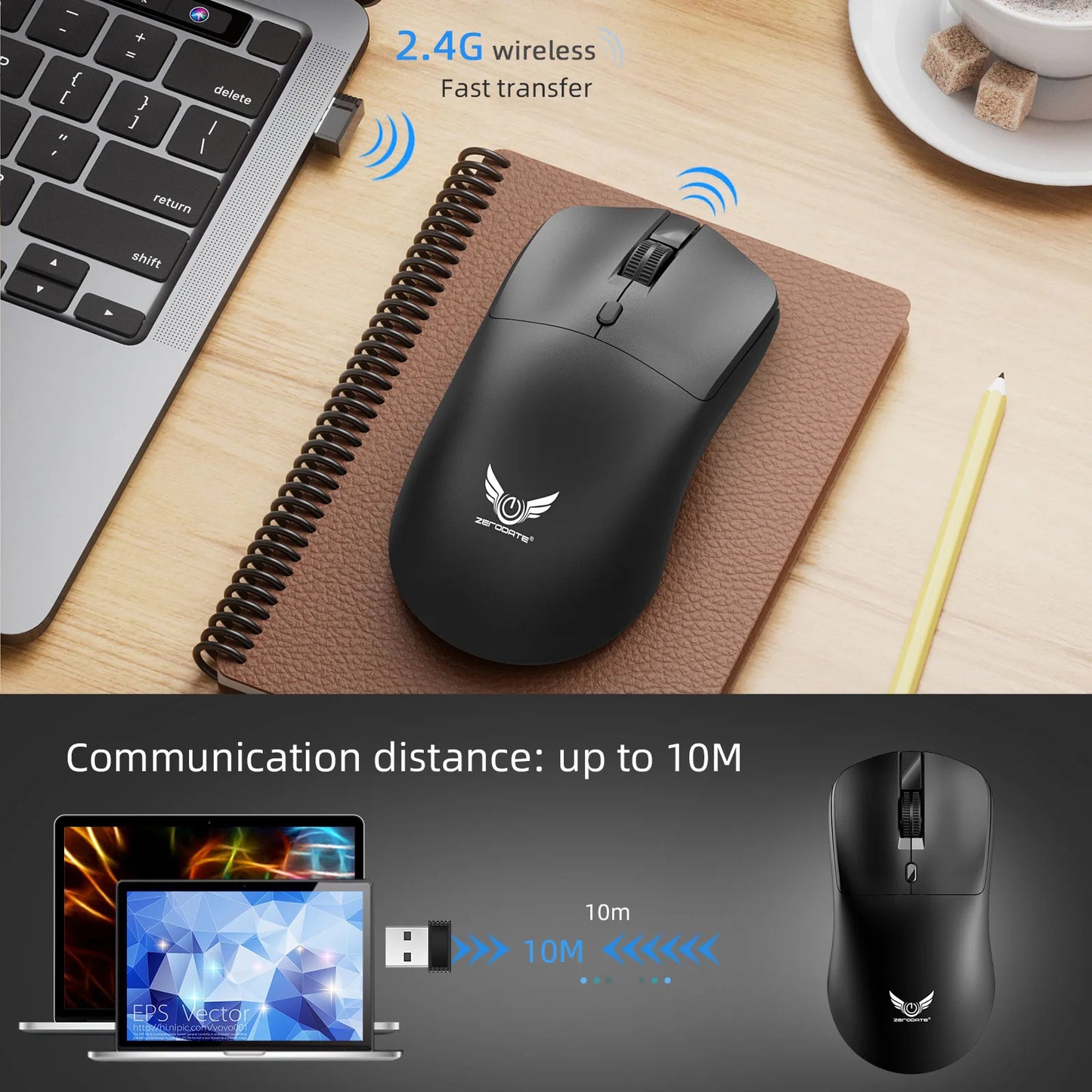 Wireless 2.4G Bluetooth Mouse