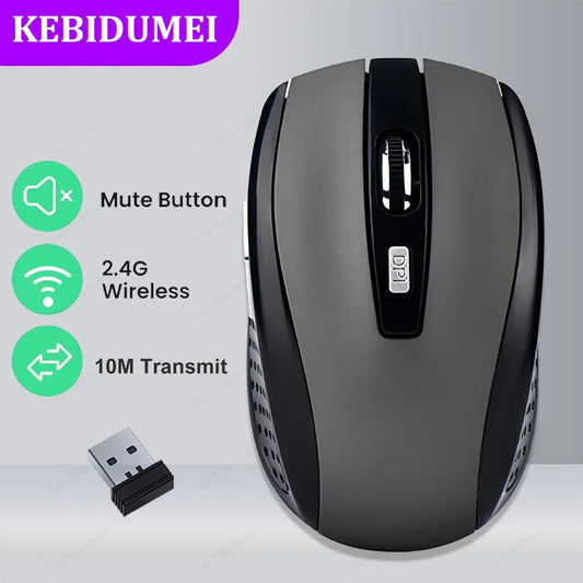 2.4G Wireless Bluetooth Mouse for PC, Laptop, MacBook