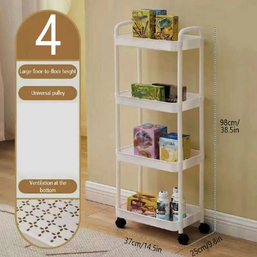 Slim Rolling Storage Cart